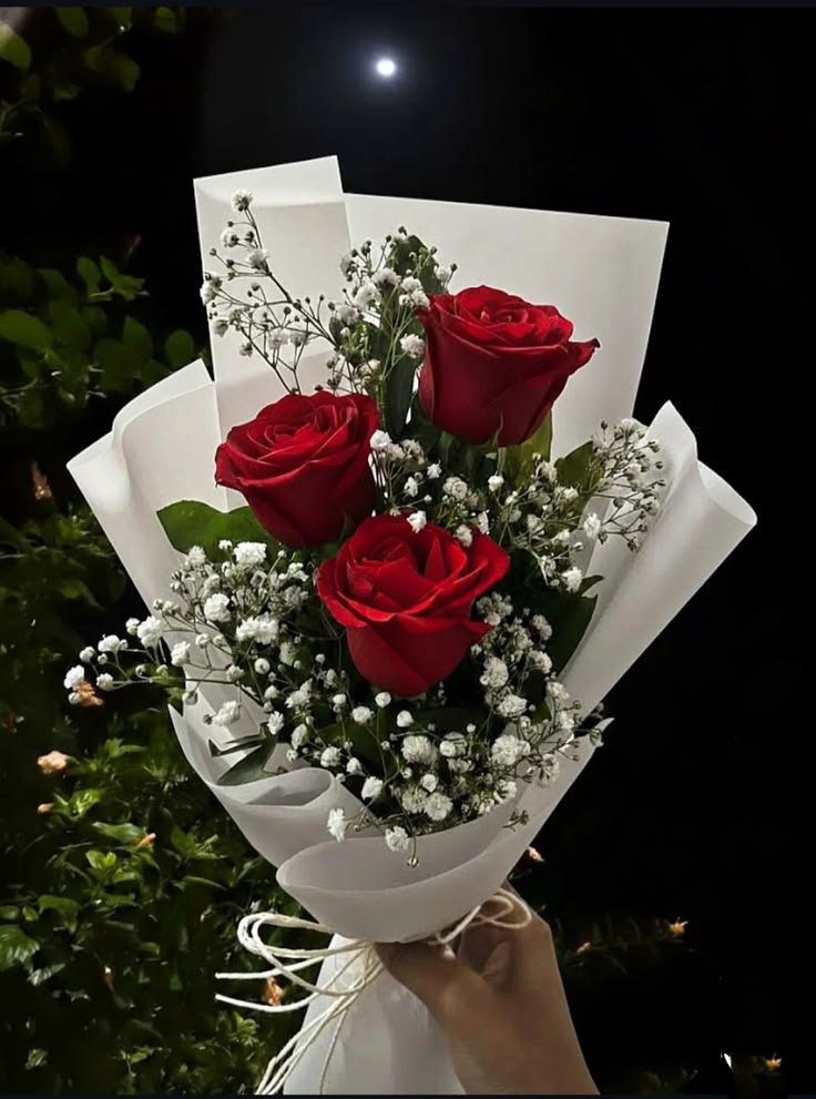 Small red rose bouquet